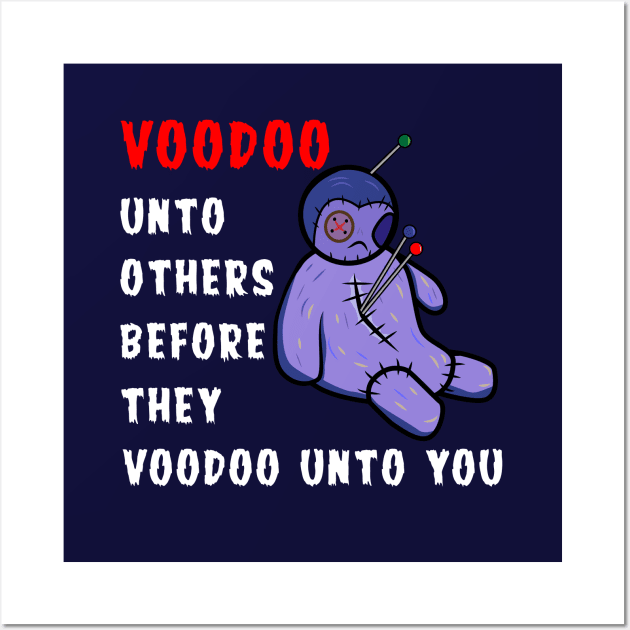 Voodoo Doll Sticker Wall Art by Brobocop